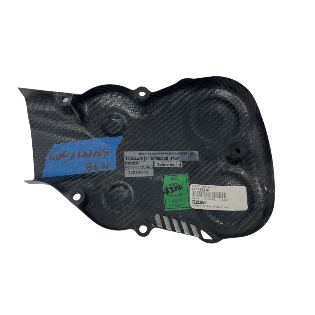 Ducati Vertical Belt Outer Cover (CARBON) - New